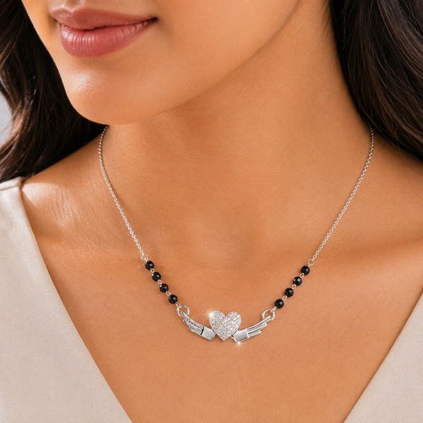 The Winged Heart Sentiment Mangalsutra